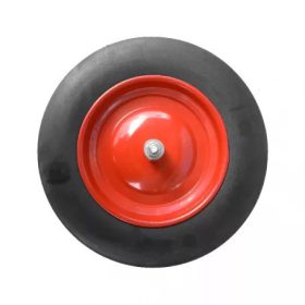 Wheelbarrow Wheel Metal Rim Solid Red Narrow