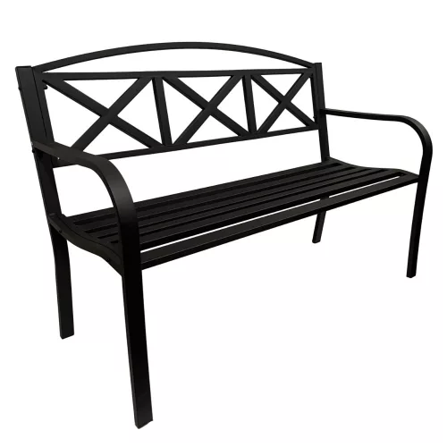 KERTI PAD FEKETE /HAMPTON/ T:250KG 15KG 128*58*90CM