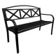 KERTI PAD FEKETE /HAMPTON/ T:250KG 15KG 128*58*90CM
