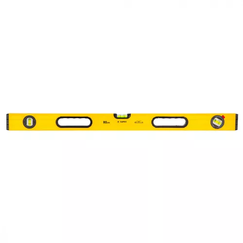 Nivelă cu bulă de aer 800 mm, 3 becuri, 2 capete, Topex