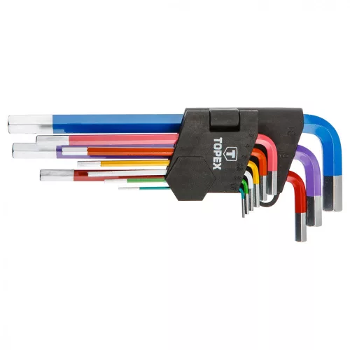 Set chei Allen 9R. 1.5-10mm Topex colorat
