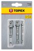 Adapter set 3R. 1/4" -3/8" -1/2" Topex
