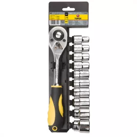 Dugókulcs Készlet 11R. 1/2" Racsnikulcs Topex