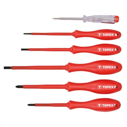 Screwdriver Set 6R. Insulated 1000V Topex