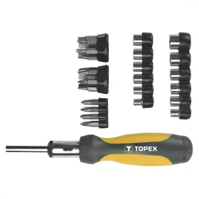 BIT-SET MIT GRIFF 29R. MAGNETISCH 1/4" TOPEX