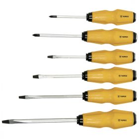 Schraubendrehersatz 6R Magnetisch Topex