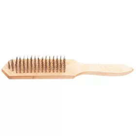 Drahtbürste 5-reihig Holzgriff Top Tools