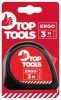 Mérőszalag 3M/12,5Mm Piros Top Tools