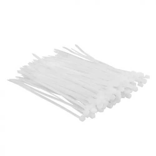 Kabelbinder 2,5 x 100 mm, weiß, 100 Stück, Top Tools