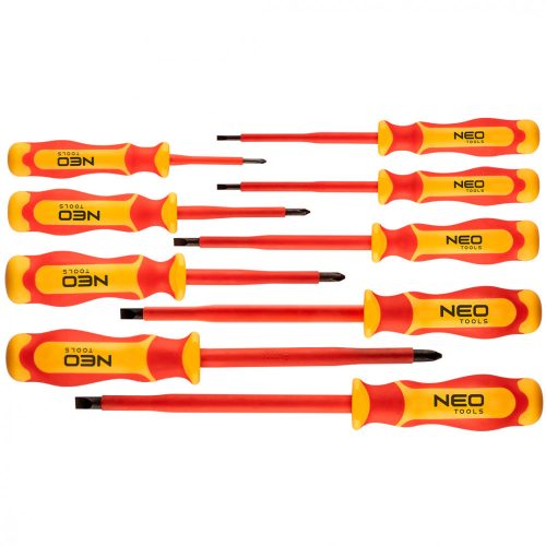 Screwdriver Set 9R. Insulated 1000V Neo Tools