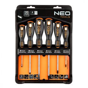 Schraubendrehersatz 6R. Gummigriff Neo Tools