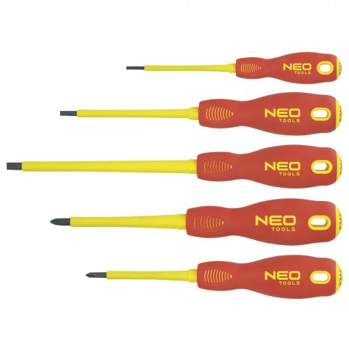 Screwdriver Set 5R. Insulated 1000V Neo Tools