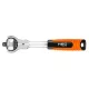 Cheie cu clichet, cap pivotant de 3/8". 360". 72 de dinți Neo Tools