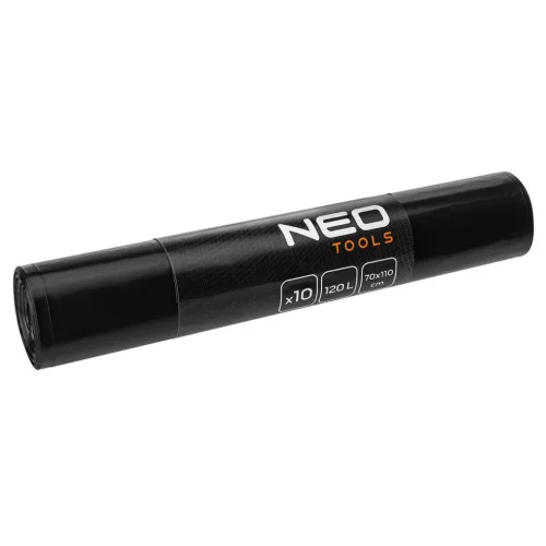 HULLADÉKZSÁK 120L FEKETE 10DB 50 MIC. NEO