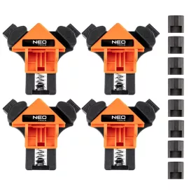 Set de 4 suporturi de colț pătrate. Neo Tools