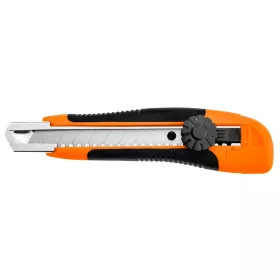   Cuțit de tăiat PVC cu inserție metalică de 18 mm. Lamă flexibilă. Neo Tools