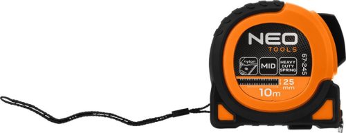 Measuring Tape 10M/25Mm Strong.Magnetic.Autos.+Ro Neo Tools Black