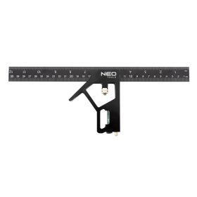 Kombinierter rechter Winkel und Lineal 30 cm Neo Tools