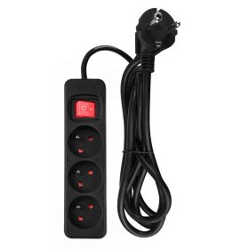   Cablu prelungitor 1.5M 3D. Parte inferioară Negru Pornit/Oprit Ka Neo Tools