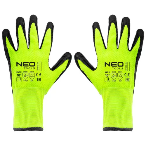 VÉDŐKESZTYŰ SZIGETELT LATEXES NYLON 10" NEO TOOLS