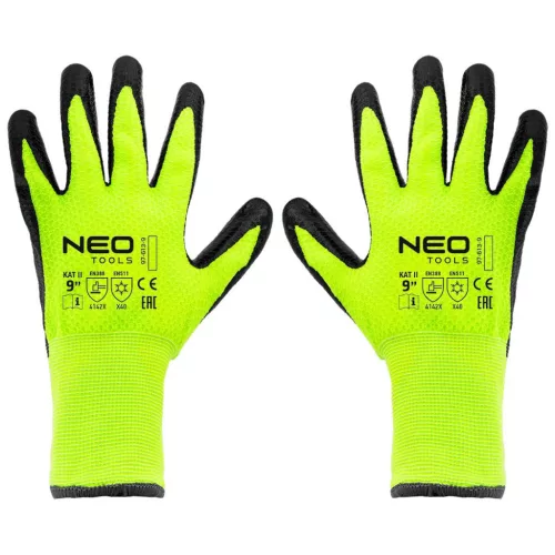 VÉDŐKESZTYŰ SZIGETELT LATEXES NYLON 9" NEO TOOLS