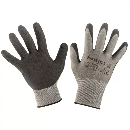 VÉDŐKESZTYŰ LATEXES NYLON 9" NEO TOOLS