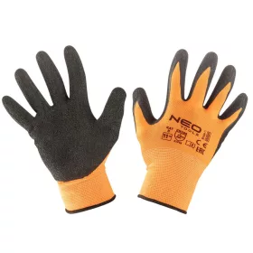 VÉDŐKESZTYŰ LATEXES POLYESTER 11" NEO TOOLS