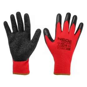 VÉDŐKESZTYŰ LATEXES POLYESTER 2RÉTEG 8" NEO TOOLS
