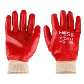 VÉDŐKESZTYŰ PAMUT VEGYSZERÁLLÓ PVC BE10" NEO TOOLS