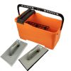 Paving Set: Bucket 25L, Rubber+Sponge Trowel Mortar